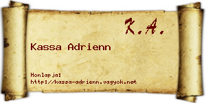 Kassa Adrienn névjegykártya